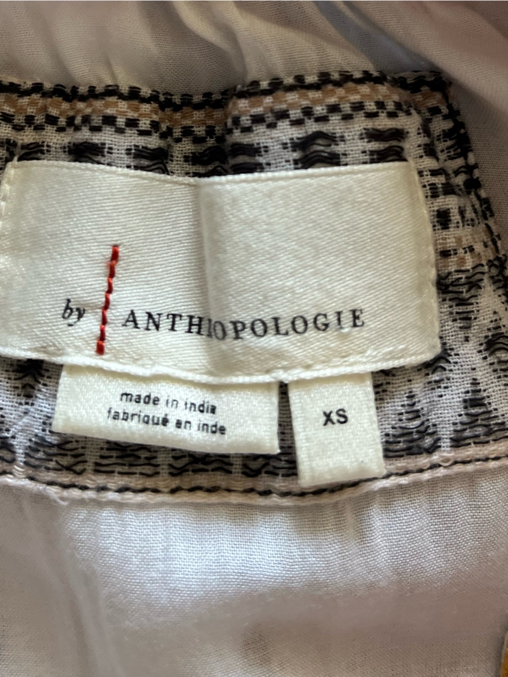 Women’s Anthropologie Lottie cotton boho peasant long sleeve mini dress. XS - Picture 5 of 14